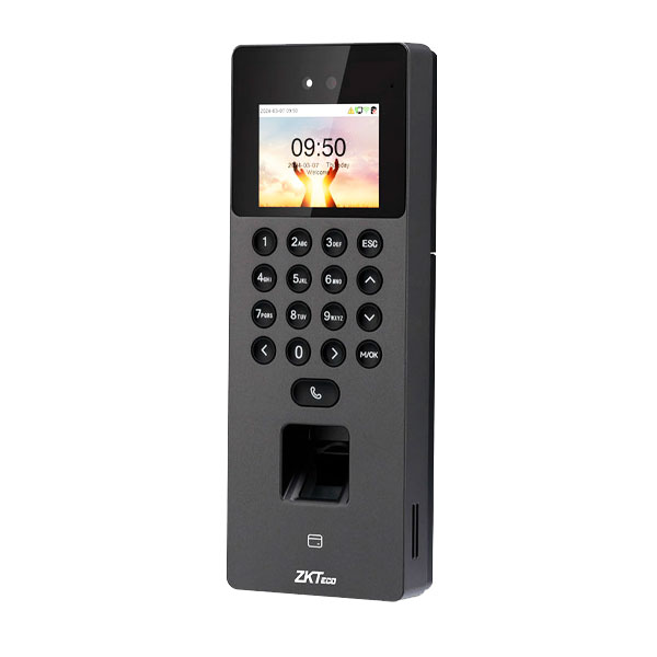 Terminal inteligente ZKTeco SenseFace 2A con reconocimiento facial y huella digital
