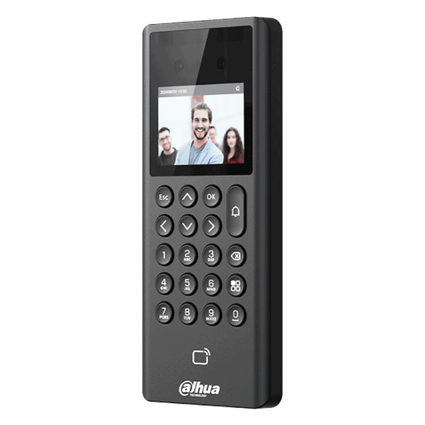 Terminal biométrico Dahua DHI-ASI3203E con capacidad para 3,000 huellas digitales