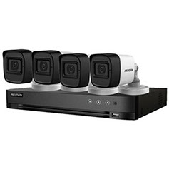 Kit Hikvision 4 cámaras 5MP con micrófono