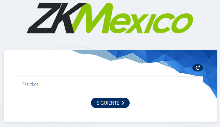 Pantalla del portal de facturación mostrando el botón siguiente