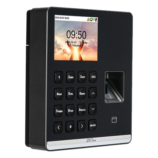 Terminal compacto ZKTeco SenseFP M1 con pantalla táctil y WiFi integrado