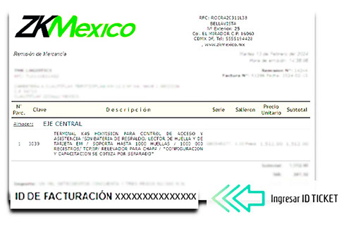Ejemplo de ticket de venta ZKMéxico - Parte 2